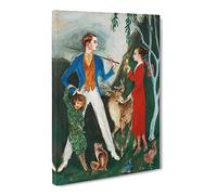 Nils Von Dardel The Dying Dandy Canvas Print | Gallery Wrapped 30mm Frame Wall Art | 20x14 inches | Ready to Hang | Classic Picture | Living Room Bedroom Lounge Office