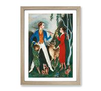 Nils Von Dardel The Dying Dandy Classic Painting Framed Print | A3 Oak Framed Wall Art | Ready to Hang | Classic Historical Picture | Living Room Bedroom Lounge Office