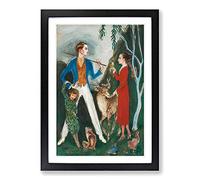 Nils von Dardel The Dying Dandy Framed Print | A2 Black Framed Wall Art | Ready to Hang | Modern Nature Picture | Living Room Bedroom Lounge Office