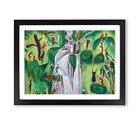 Nils von Dardel The Waterfall Classic Painting Framed Print | A3 Black Framed Wall Art | Ready to Hang | Classic Landscape Picture | Living Room Bedroom Lounge Office