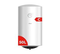 Nilson NT5000 Electric Water Heater, Vertical, 50 litres, Vertical Installation, 1500 W, Including Mounting Kit, Stainless Steel Resistor, White, Energy Efficiency Class C