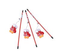 Niltracy Christmas Cat Teaser Wand, Christmas - themed with Bells, 3pcs Boots Design, Ideal for Christmas Pet Gifts, Christmas Cat Teaser Wand, 3pcs Boots - shaped
