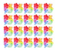 Niltracy Handmade Flower Elastic Wristbands, Elastic Stretch Design & 10 - Pairs, Ideal for Hawaiian Festival Decorations, Handmade Flower Wristbands, 10 - Pair Set