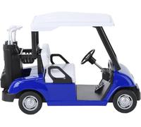 Niltracy Small Golf Cart Toy, 4½ Die Cast Metal Golf Cart Model Pull Back Action Car Toy Small Golfcarts Cake Topper Table Golfcart Ornament for Kid Toddler Infant Vehicle Dollhouse Cake Decor (Bule)