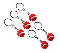 Niltracy Tennis Keychain, Red Color & 5pcs per Pack, Ideal for Daily Bag Decoration & Gifting, Tennis Keychain, 5pcs Red Pack