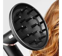 Niluks Large Diffuser Attachment Suitable for Shark FlexStyle, Upgraded Larger Shark Diffuser Nozzle for Dryer Rapid and Achieve Wavy, Curly, Coily Hair (Black)