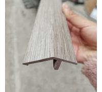 NILZA Floor Transition Strip For Wood To Tile 0.5"-0.7" Height, PVC Threshold Strip Floor Edging Trim Strip, Thresholds Cover Strips For Doorways Flooring, Vintage Style (Color : L)