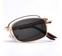NILZA Folding Sun Readers Photochromic Computer Glasses Bifocal Sunglasses Progressive Multifocal Reading Glasses Unisex (Color : Gold, Size : 2.0x)