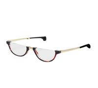 NILZA Portable Reading Glasses Folding Computer Readers Compact Eyeglasses Half Moon Blue Light Glasses Slim Readers +2.0 (Size : 2.5x)