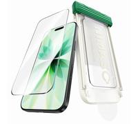 NIMASO for iPhone 17 Screen Protector Full Coverage 6.3-Inch, No Bubbles No Dust, 3D Curved Edges 9H Hardness Tempered Glass, Military Grade Shatterproof, Anti-Scratch, with Roller,1 Pack