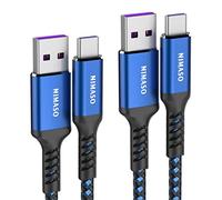 NIMASO USB C Cable 5A [2Pack/2M+2M], USB Type C 40W Huawei Superfast Charging Charger Data Cable Lead for Huawei P40 Pro, P20, P30 Pro, P30, Mate 20 Pro, Mate 20, Mate 20 RS, nova 5 Pro, Honor 20 Pro