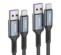 NIMASO USB C Cable 5A [2Pack/2M+2M], USB Type C 40W Huawei Superfast Charging Charger Data Cable Lead for Huawei P60/P50/P40, Mate 60/50,Mate 20 RS, Nova 5 Pro, Honor 20 Pro