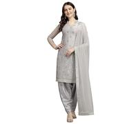 Nimbark Indian Pakistani salwar kameez suit set for women ready to wear Indian Punjabi dress Patiala Party Wear Dress, Grey_2, S