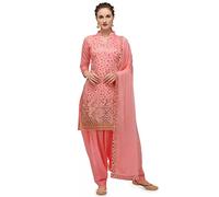 Nimbark Indian Pakistani salwar kameez suit set for women ready to wear Indian Punjabi dress Patiala Party Wear Dress, Rose Pink_2, Medium
