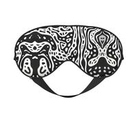 Nimbisense Cow Print Sleep Mask Breathable Soft Comfortable Eye Mask with Adjustable Strap for Travel Office Nap Shift Work