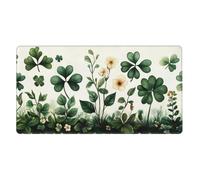 Nimbisense Happy St. Patrick'S Day Print Large Mouse Pads 40 X 75 Cm, Non-Slip Rubber Base Computer Desk Mat For Work/Game/Office/Home