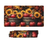 Nimbisense Red Apples Print Large Mouse Pads 40 X 75 Cm, Non-Slip Rubber Base Computer Desk Mat For Work/Game/Office/Home