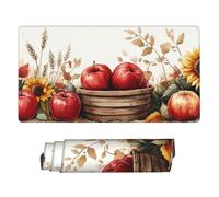 Nimbisense Red Apples Print Large Mouse Pads 40 X 75 Cm, Non-Slip Rubber Base Computer Desk Mat For Work/Game/Office/Home