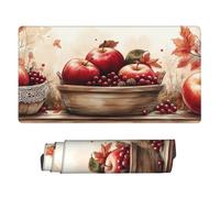 Nimbisense Red Apples Print Large Mouse Pads 40 X 75 Cm, Non-Slip Rubber Base Computer Desk Mat For Work/Game/Office/Home