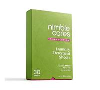 Nimble Cares Plant Based Non Bio Skin Kind Laundry Detergent Sheets Spring Blossom (1 count (Pack of 30))