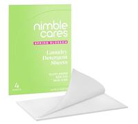 Nimble Cares Plant Based Non Bio Skin Kind Laundry Detergent Sheets Spring Blossom (1 count (Pack of 4))