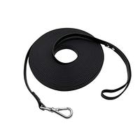 Nimble Waterproof Dog Leash Lead Durable Training Rope Outdoor Long Leash 5ft 10ft 13ft 16ft 30ft 50ft Great for Training, Beach, Yard, Play, Camping (50 feet, Black)