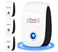 NimblusToy 4 Pack Ultrasonic Pest Repeller, Electronic Mouse Repellent Plug-in Insect Repeller, Plug in Electronic Pest Repeller, Indoor Pest Control for Mouse, Spider, Cockroach & Fly, for UK Homes