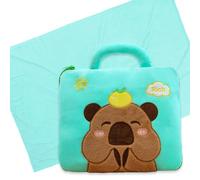 NimblusToy Capybara Blanket Throw, Anime Blanket, Soft Cozy Flannel Blankets for Crib Bed Couch Chair Four Seasons Living Room Travel Outdoor 160 x 110 cm(A)