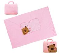 NimblusToy Capybara Blanket Throw, Anime Blanket, Soft Cozy Flannel Blankets for Crib Bed Couch Chair Four Seasons Living Room Travel Outdoor 160 x 110 cm