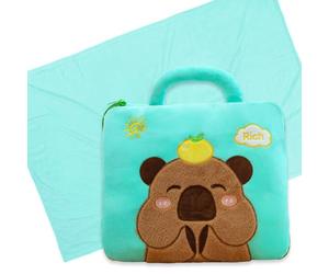 NimblusToy Capybara Blanket Throw, Anime Blanket, Soft Cozy Flannel Blankets for Crib Bed Couch Chair Four Seasons Living Room Travel Outdoor 160 x 110 cm(A)