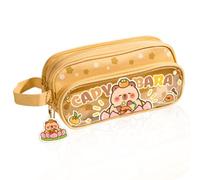 NimblusToy Capybara Pencil Case,Cute Pen Bag,Stationery Box,Cartoon Anime Large-Capacity Multifunctional Makeup Cosmetic Bag,Stationery Case for Girls Boys Students of School Teenagers Gift(D)