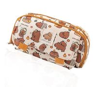 NimblusToy Capybara Pencil Case,Cute Pen Bag,Stationery Box,Cartoon Anime Large-Capacity Multifunctional Makeup Cosmetic Bag,Stationery Case for Girls Boys Students of School Teenagers Gift