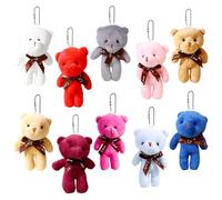NimblusToy Mini Teddy Bear,Teddy Bear keychain Bulk,Soft Miniature Plush Bear Dolls,Mini Plushies,Doll Decorations,Stuffed Animal Toys for DIY Keychain,Baby Shower Valentine Wedding Birthday