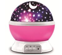 NimblusToy Starry Sky Lamp, Star Projector, Night Light Room Decor, Dimmable+Remote Star Projector, Starry Sky Lights Lamp 360 Degree Rotating Space Projector, Birthday Gift (Pink) Girls E