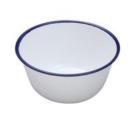 Nimbus Enamel Pudding Basin White/blue (10Cm)