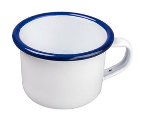 Nimbus Enamelware Expresso Mug White/blue (150Ml)