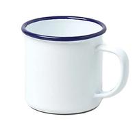 2 X Falcon Enamel 8cm Mug White