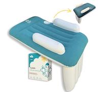 Nimbus Grove Inflatable Toddler Travel Bed, Removable Washable Cover, Airplane Bed for Kid, Kids Airplane Seat Extender Foot Rest, Toddler Portable Air Mattress, Baby Travel Essentials for Flying