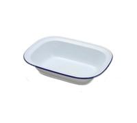 Nimbus Oblong Pie Dish White/blue (16 X 3.5 X 12Cm)