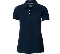 Nimbus Womens/Ladies Yale Short Sleeve Polo Shirt White Navy RW3618