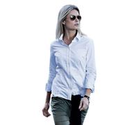 Nimbus Women's Rochester Oxford Long Sleeve Formal Shirt in Light Blue | Size: Medium Nimbus Light Blue M