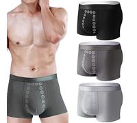 Nimedala 3 Pack EFT Energy-Field-Therapy Men's Underwear - Slimming Underwear Eft Energy Field Therapy Men Pants (D,XL)