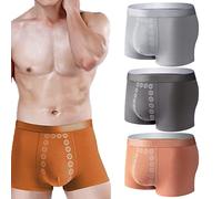 Nimedala 3 Pack EFT Energy-Field-Therapy Men's Underwear - Slimming Underwear Eft Energy Field Therapy Men Pants (C,3XL)