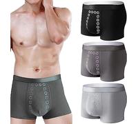 Nimedala 3 Pieces Men's Energetic Massage Magnetic Therapy Underwear-Energy Field Therapy Men's Underwear for Men (Mix A,3XL)