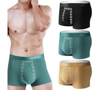 Nimedala 3 Pieces Men's Energetic Massage Magnetic Therapy Underwear-Energy Field Therapy Men's Underwear for Men (Mix D,XL)