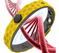 Nimedala Afiz Far Infrared Negative Ions Wristband Anti-Static Liquefaction Hand Strap Silicone Sports Bracelet for Men Women (Yellow-a)