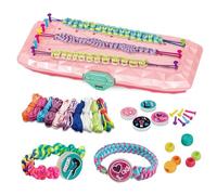 Nimedala DIY Hand Rope Braider Set,DIY Friendship Bracelet Kit,Friendship Bracelets Rope Weaver Kit,Stretchy Hand Rope Bracelet Maker Set,Colorful Elastic Cord & Beads Set (1 Set)