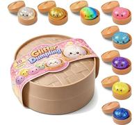Nimedala Dumpling Squishy Blind Box, Squishy Dumpling Toy Surprise, Glitter Dumplings Squishies with Steamer Box, Surprise Boxs Design for Endless Fun (1Pc)