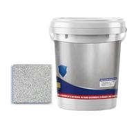 Nimedala Epoxy Sand Floor Paint, Epoxy Floor Paint, High Gloss Marble Effect Coating for Concrete, Waterproof, Non-Slip, for Basement, Wood Floors, Garage, Outdoor (Gray,3kg)