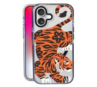 Nimeey Tiger for iPhone 17 Case,MagSafe Compatible,Matte Soft Slim Shockproof Cover,Anti-Fingerprint,Anti-Yellowing,Anti-Scratch Back,Magnetic Phone Case for Women,Girl,Cute,Girly,Clear